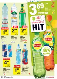 Gazetka promocyjna Intermarche - Gazetka promocyjna - Gazetka - ważna od 27.09 do 27.09.2021 - strona 37 - produkty: Gra, Red Bull, LANA, Lipton, Napój gazowany, Kubuś Waterrr, Woda mineralna, Kubuś, Napój niegazowany, Woda, Napój