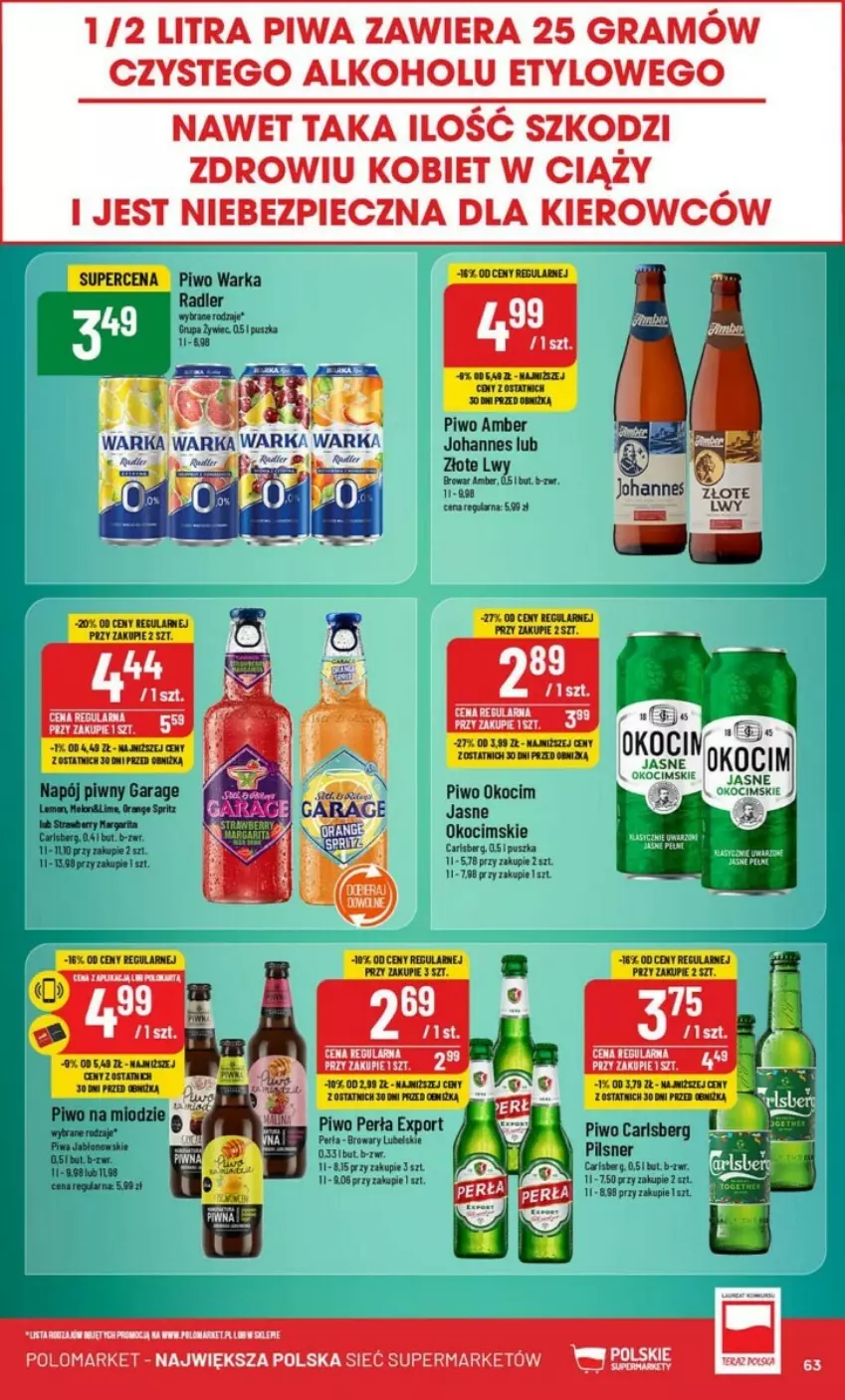 Gazetka promocyjna PoloMarket - ważna 02.10 do 08.10.2024 - strona 60 - produkty: Gra, Koc, LG, Napój, Okocim, Perła, Piec, Piwa, Piwo, Por