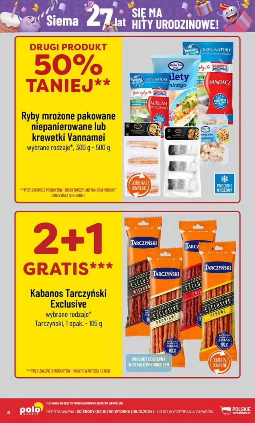 Gazetka promocyjna PoloMarket - ważna 02.10 do 08.10.2024 - strona 73 - produkty: Kabanos, Krewetki, Tarczyński