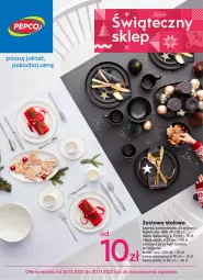 Gazetka promocyjna Pepco - Świąteczny sklep - Zastawa Stołowa - Gazetka - ważna od 30.11 do 30.11.2022 - strona 1 - produkty: Ser, Koc, Talerz, Talerz deserowy, Kubek, Deser