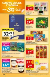 Gazetka promocyjna Auchan - 30 Lat Hipermarket - Gazetka - ważna od 30.09 do 30.09.2026 - strona 28 - produkty: Goplana, Tchibo, Earl Grey, Ciastka, Ser, Gry, Jeżyki, Kawa mielona, Kawa, Dilmah, Herbata czarna, LANA, Herbatniki, Vitax, Miód, Herbata, Nektar, LG