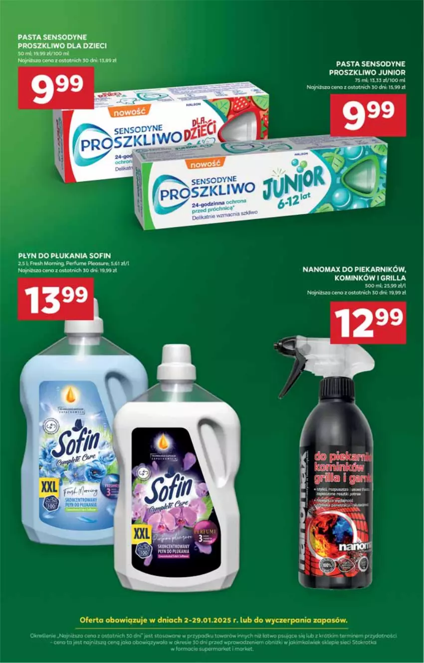 Gazetka promocyjna Stokrotka - Supermarket - ważna 09.01 do 15.01.2025 - strona 17 - produkty: Dzieci, Grill, Nanomax, Perfum, Piekarnik, Płyn do płukania, Sensodyne, Ser