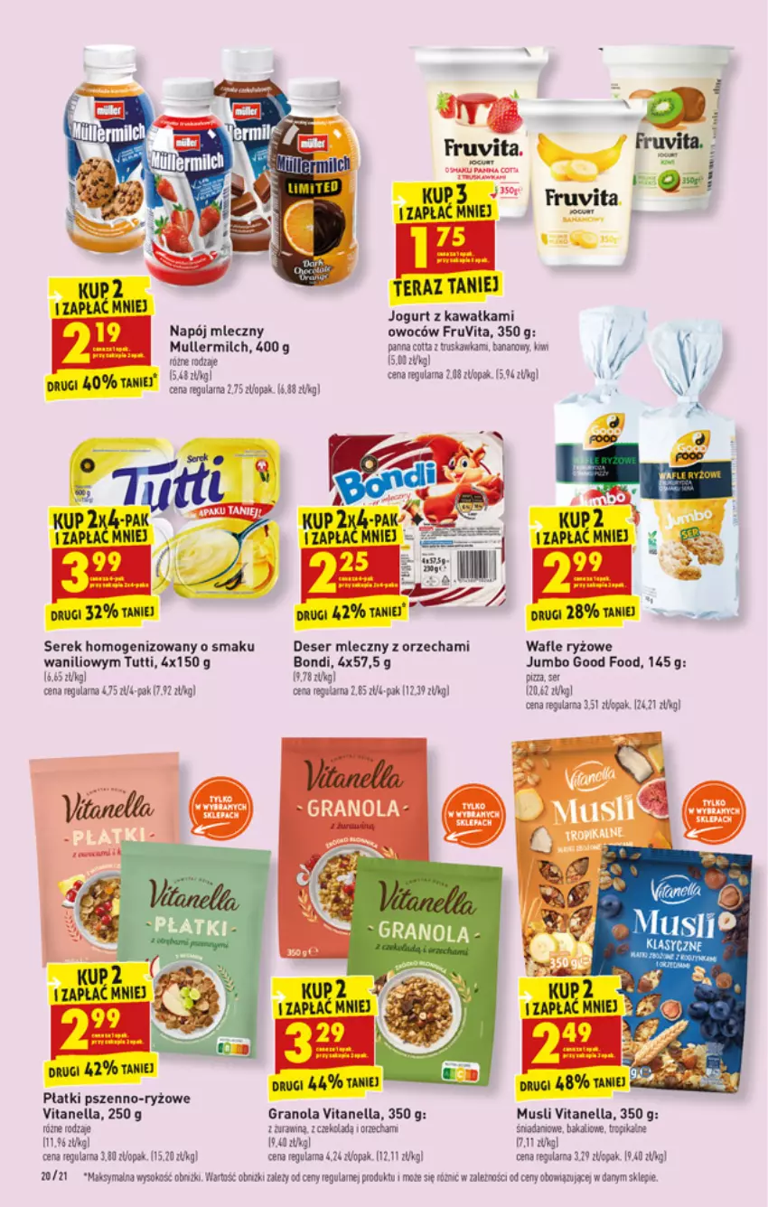 Gazetka promocyjna Biedronka - W tym tygodniu - ważna 28.02 do 05.03.2022 - strona 20 - produkty: Danio, Deser, Deser mleczny, Gra, Granola, Jogurt, Kawa, Mus, Napój, Napój mleczny, Panna cotta, Ryż, Ser, Serek, Serek homogenizowany, Sok, Tera, Wafle