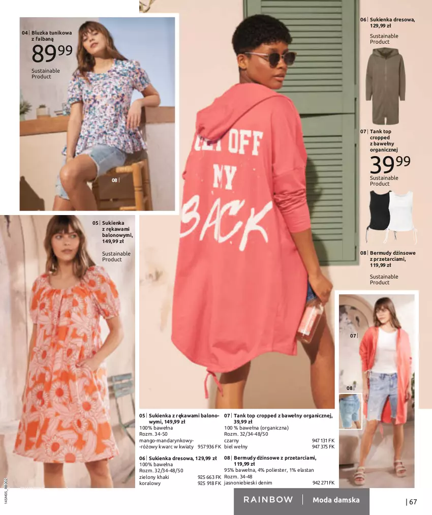 Gazetka promocyjna Bonprix - Letnie kolory - ważna 02.05 do 02.11.2022 - strona 69 - produkty: Bermudy, Dres, Fa, Kawa, Mango, Sukienka, Top, Wełna