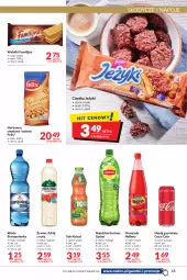 Gazetka promocyjna Makro - [Oferta promocyjna] Artykuły spożywcze i przemysłowe - Gazetka - ważna od 22.08 do 22.08.2022 - strona 15 - produkty: Ciastka, Sok, Jeżyki, Coca-Cola, Napoje, Oranżada, Hellena, Lipton, Napój gazowany, Kubuś, Felix, Staropolanka, Woda, Napój, Fa