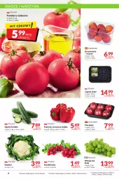 Gazetka promocyjna Makro - [Oferta promocyjna] Artykuły spożywcze i przemysłowe - Gazetka - ważna od 22.08 do 22.08.2022 - strona 6 - produkty: Kalafior, Warzywa, Papryka czerwona, Papryka, Jagody, Kosz, Winogrona, Brzoskwinie, Owoce, Wino, Pomidory, Rzodkiewka