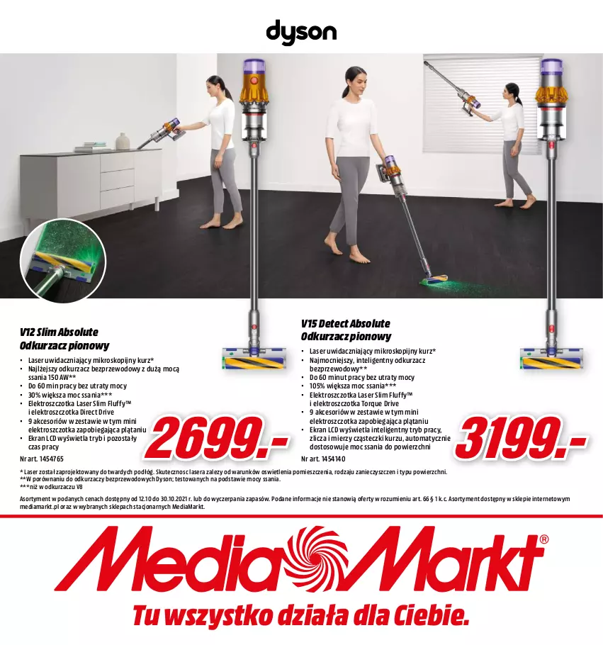 Gazetka promocyjna Media Markt - Gazetka Media Markt - ważna 12.10 do 30.10.2021 - strona 24 - produkty: Absolut, Intel, Mikroskop, Odkurzacz, Odkurzacz bezprzewodowy, Por, Ser, Szczotka