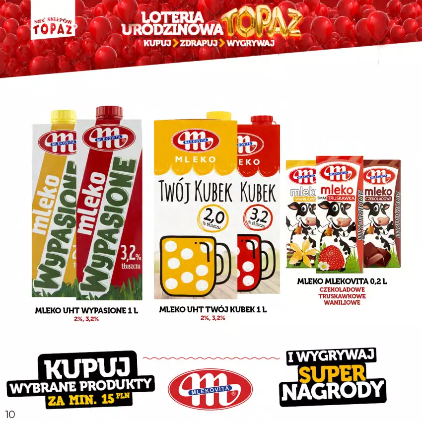 Gazetka promocyjna Topaz - Gazetka - ważna 17.04 do 18.06.2023 - strona 10 - produkty: Kubek, Mleko