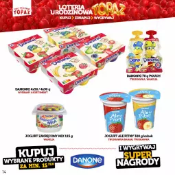 Gazetka promocyjna Topaz - Gazetka - Gazetka - ważna od 18.06 do 18.06.2023 - strona 14 - produkty: Danone, Jogurt, Danonki