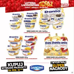 Gazetka promocyjna Topaz - Gazetka - Gazetka - ważna od 18.06 do 18.06.2023 - strona 17 - produkty: Top, Ser, Kawa, Serek homogenizowany, Serek, Danio, Mango