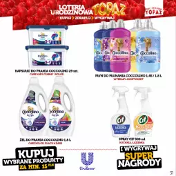 Gazetka promocyjna Topaz - Gazetka - Gazetka - ważna od 18.06 do 18.06.2023 - strona 31 - produkty: Cif, Coccolino, Kuchnia, Lack, Płyn do płukania, Kapsułki do prania