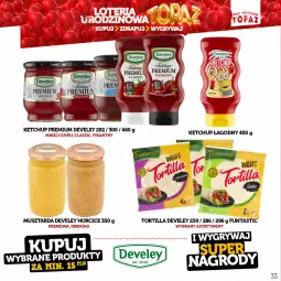Gazetka promocyjna Topaz - Gazetka - Gazetka - ważna od 18.06 do 18.06.2023 - strona 33 - produkty: Ketchup, Mus, Tortilla, Musztarda