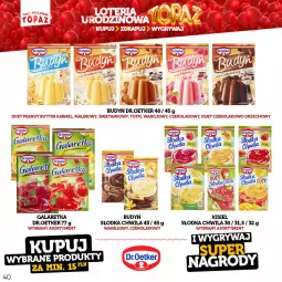 Gazetka promocyjna Topaz - Gazetka - Gazetka - ważna od 18.06 do 18.06.2023 - strona 40 - produkty: Słodka Chwila, Kije, Dr. Oetker, Galaretka, Gala, Budyń