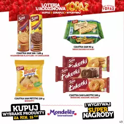 Gazetka promocyjna Topaz - Gazetka - Gazetka - ważna od 18.06 do 18.06.2023 - strona 49 - produkty: Ciastka, Ser, Deser, Kakao, Biszkopty