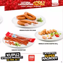 Gazetka promocyjna Topaz - Gazetka - Gazetka - ważna od 18.06 do 18.06.2023 - strona 5 - produkty: Ser, Serdelki, Kiełbasa, Kiełbasa śląska