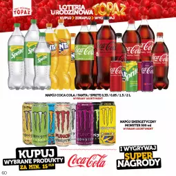Gazetka promocyjna Topaz - Gazetka - Gazetka - ważna od 18.06 do 18.06.2023 - strona 60 - produkty: Napój energetyczny, Sprite, Napój, Fa