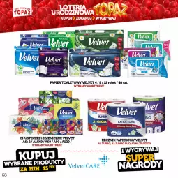 Gazetka promocyjna Topaz - Gazetka - Gazetka - ważna od 18.06 do 18.06.2023 - strona 68 - produkty: Velvet, Chusteczki