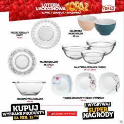 Gazetka promocyjna Topaz - Gazetka - Gazetka - ważna od 18.06 do 18.06.2023 - strona 75 - produkty: Top, Ser, Bulion, Salaterka, Lion, LANA, Talerz, Talerz deserowy, Deser, Fa