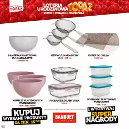 Gazetka promocyjna Topaz - Gazetka - Gazetka - ważna od 18.06 do 18.06.2023 - strona 90 - produkty: Salaterka, Pojemnik, Siatka, Sitko, Grill