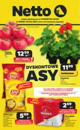 Gazetka promocyjna Netto - Artykuły spożywcze - Gazetka - ważna od 26.04 do 26.04.2023 - strona 1 - produkty: Piwa, Piwo, Gra, Chipsy, Warka, Lay’s, Pomidor malinowy