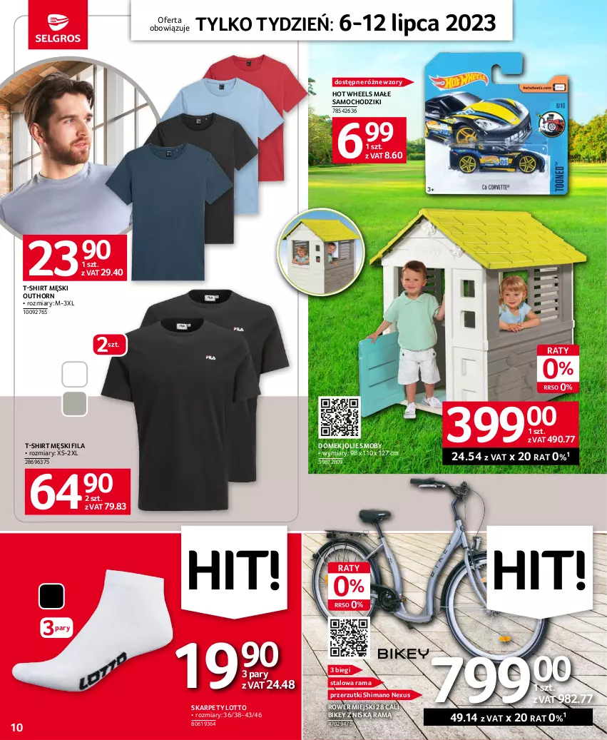 Gazetka promocyjna Selgros - Jeszcze więcej super promocji! - ważna 06.07 do 12.07.2023 - strona 10 - produkty: Chodzik, Hot Wheels, Karp, Rama, Rower, Samochodziki, T-shirt