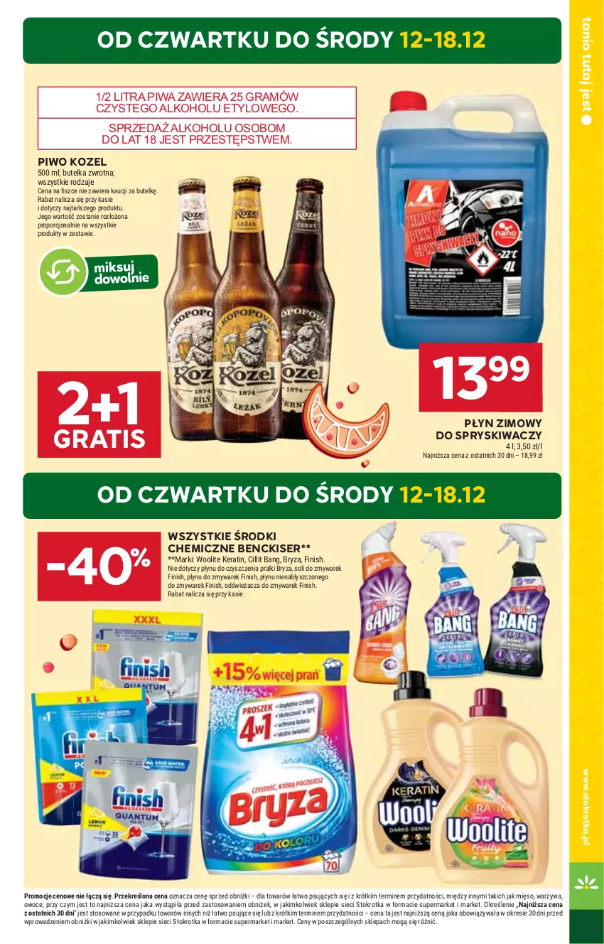 Gazetka promocyjna Stokrotka - Market Opole/Radom - ważna 12.12 do 18.12.2024 - strona 3 - produkty: Gra, HP, Kozel, Piwa, Piwo, Płyn zimowy, Ser