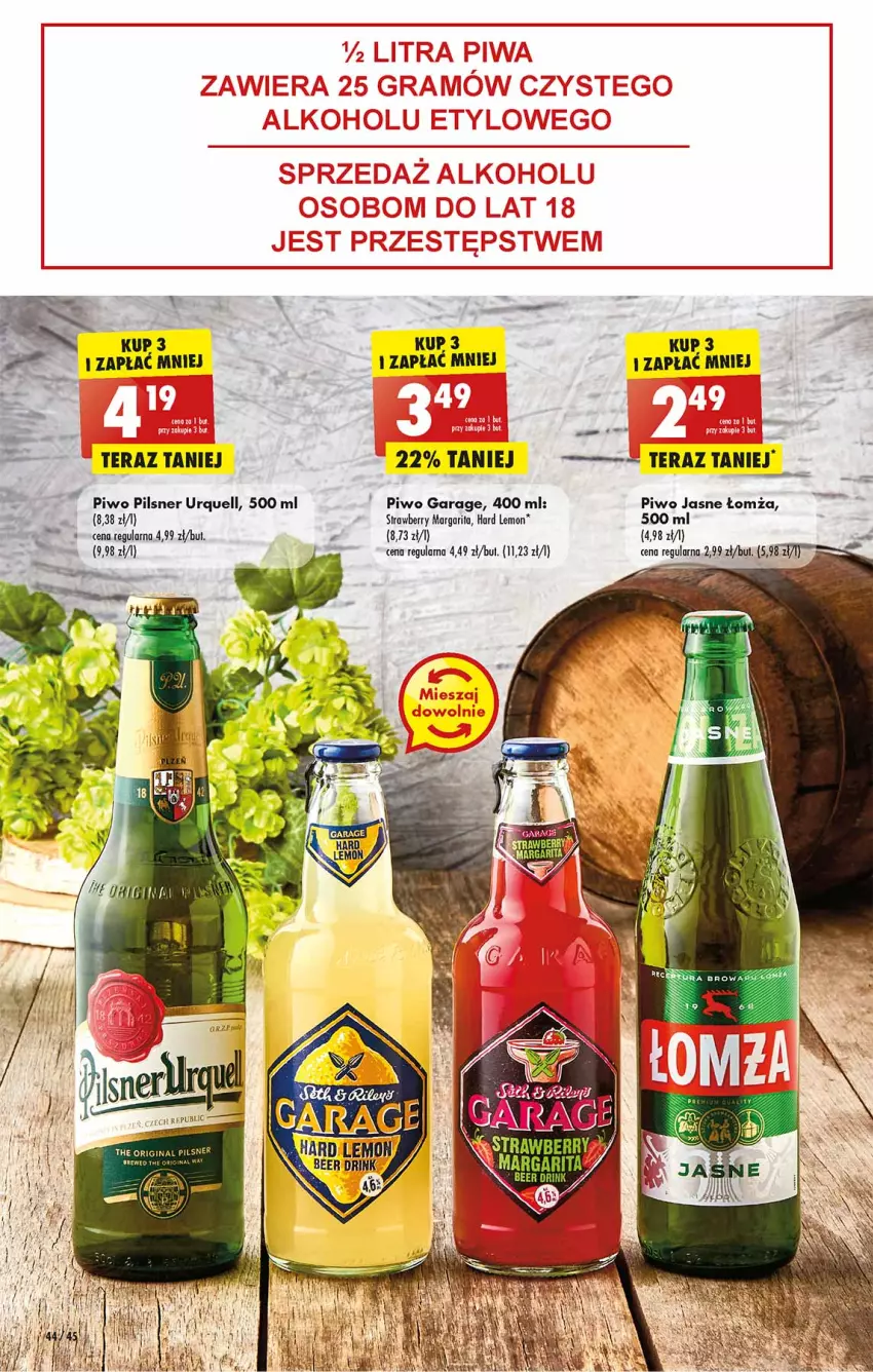 Gazetka promocyjna Biedronka - Ale Tydzień - ważna 25.04 do 02.05.2022 - strona 44 - produkty: Pilsner Urquell, Piwo, Piwo jasne, Tera