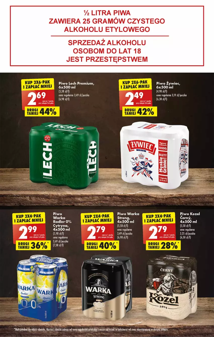 Gazetka promocyjna Biedronka - Ale Tydzień - ważna 25.04 do 02.05.2022 - strona 45 - produkty: Fa, Gra, Kozel, Lech Premium, Piwa, Piwo, Radler, Warka