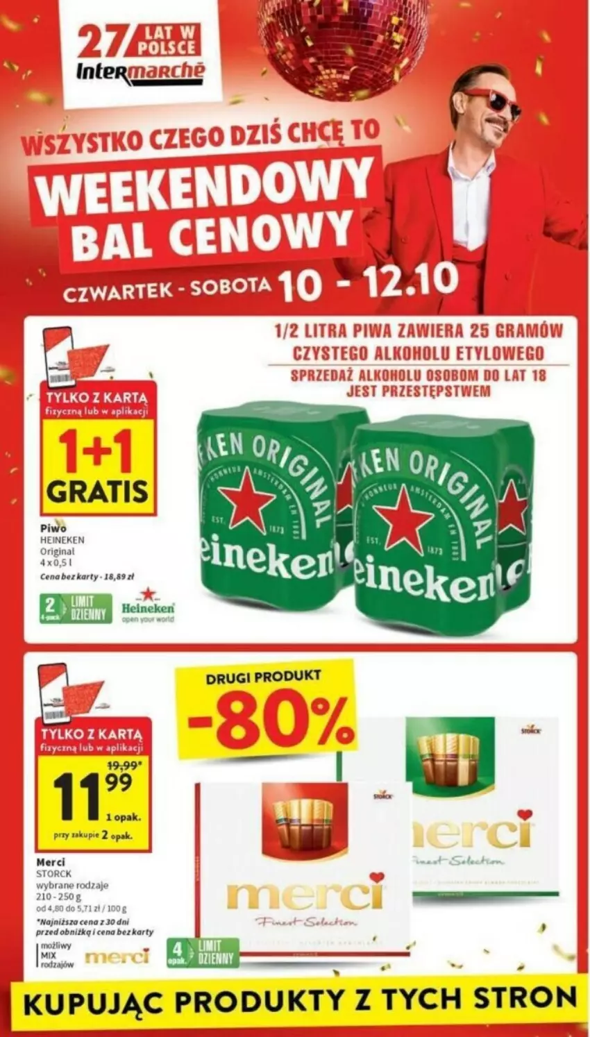 Gazetka promocyjna Intermarche - ważna 10.10 do 16.10.2024 - strona 12 - produkty: Gin, Gra, Heineken, LG, Merci, Piwo