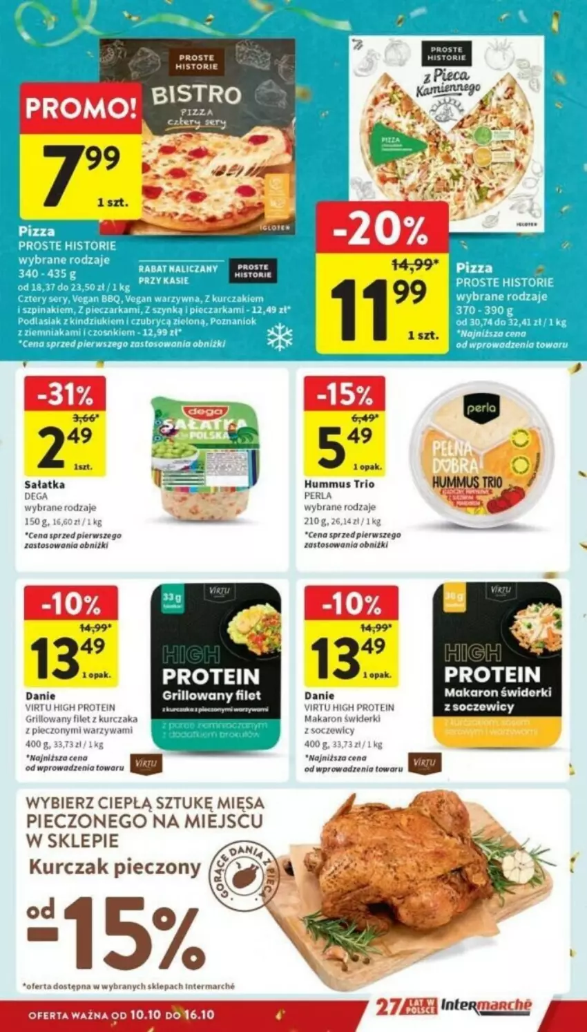 Gazetka promocyjna Intermarche - ważna 10.10 do 16.10.2024 - strona 14 - produkty: Fa, Grill, Hummus, Karp, Kurczak, Makaron, Mus, Piec, Sałat, Sałatka, Virtu, Warzywa