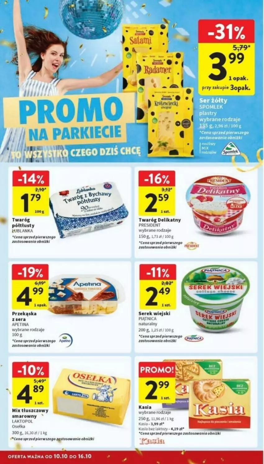 Gazetka promocyjna Intermarche - ważna 10.10 do 16.10.2024 - strona 15 - produkty: Astor, Kasia, Piątnica, Ser, Serek, Serek wiejski, Twaróg, Twaróg delikatny