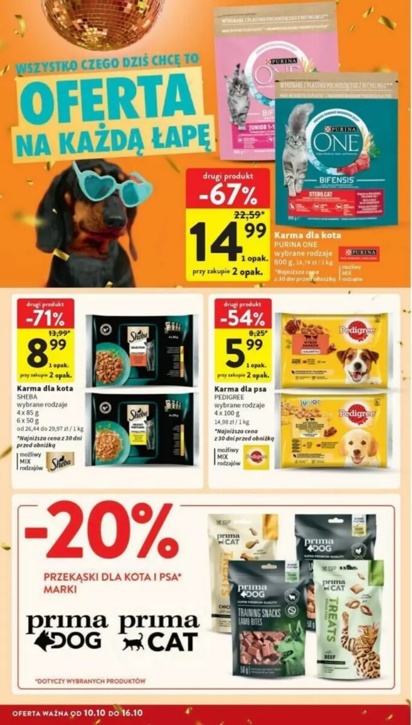 Gazetka promocyjna Intermarche - ważna 10.10 do 16.10.2024 - strona 30 - produkty: Pedigree, Prima, Pur, Purina, Rum, Sheba