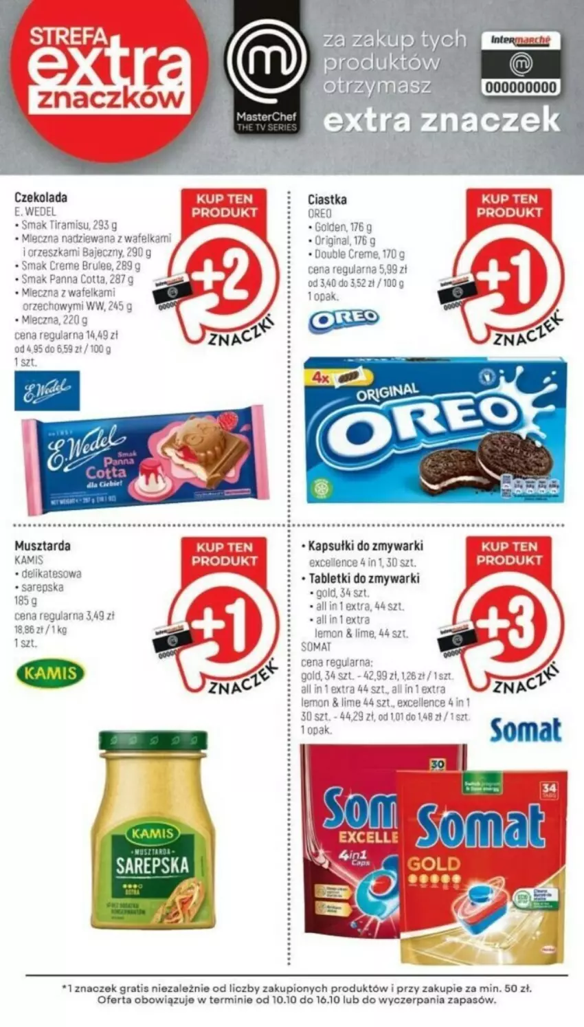 Gazetka promocyjna Intermarche - ważna 10.10 do 16.10.2024 - strona 36 - produkty: Ciastka, Czekolada, E. Wedel, Gin, Gra, Kamis, Keen, Mus, Musztarda, Tablet, Tabletki do zmywarki, Zmywarki