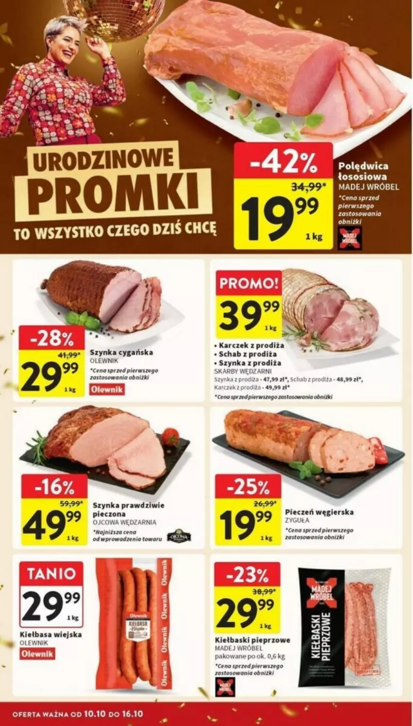 Gazetka promocyjna Intermarche - ważna 10.10 do 16.10.2024 - strona 8 - produkty: Astor, Kiełbasa, Kiełbasa wiejska, Kiełbaski pieprzowe, Madej Wróbel, Olewnik, Piec, Pieprz, Sos, Szynka, Szynka cygańska