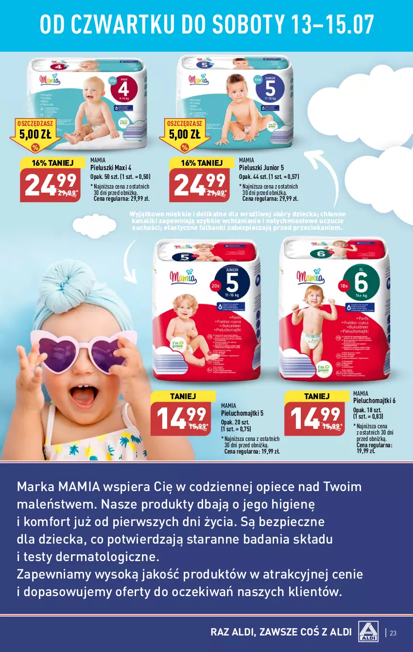 Gazetka promocyjna Aldi - Pełen katalog od 10.07 - ważna 10.07 do 15.07.2023 - strona 23 - produkty: Fa, Majtki, Piec, Pieluchomajtki, Sok