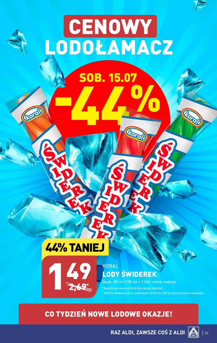 Gazetka promocyjna Aldi - Pełen katalog od 10.07 - ważna 10.07 do 15.07.2023 - strona 25 - produkty: Lody