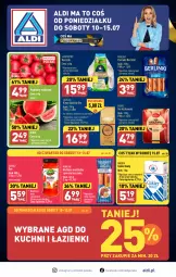 Gazetka promocyjna Aldi - Pełen katalog od 10.07 - Gazetka - ważna od 15.07 do 15.07.2023 - strona 1 - produkty: Kurczak, Sos, Ser, Gra, Cukier, Królewski, Parówki, Kawa, Morliny, Lavazza, Arbuz, Kiełbasa, Berlinki, Pomidory, Fa