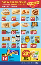 Gazetka promocyjna Aldi - Pełen katalog od 10.07 - Gazetka - ważna od 15.07 do 15.07.2023 - strona 7 - produkty: Sok, Ser, Hot dog, Cukier, Hot dog snack, Croissant, Bagietka, Miód, Owoce, Deser, Chleb, Kakao, Mango, Napój, Bułka, LG, Fa