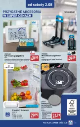 Gazetka promocyjna Aldi - Artykuły przemysłowe i tekstylia - Gazetka - ważna od 02.08 do 02.08.2025 - strona 13 - produkty: Por, Stacja pogodowa, Organizer, Tran, Sport, Wózek, Wózek transportowy, Poduszka