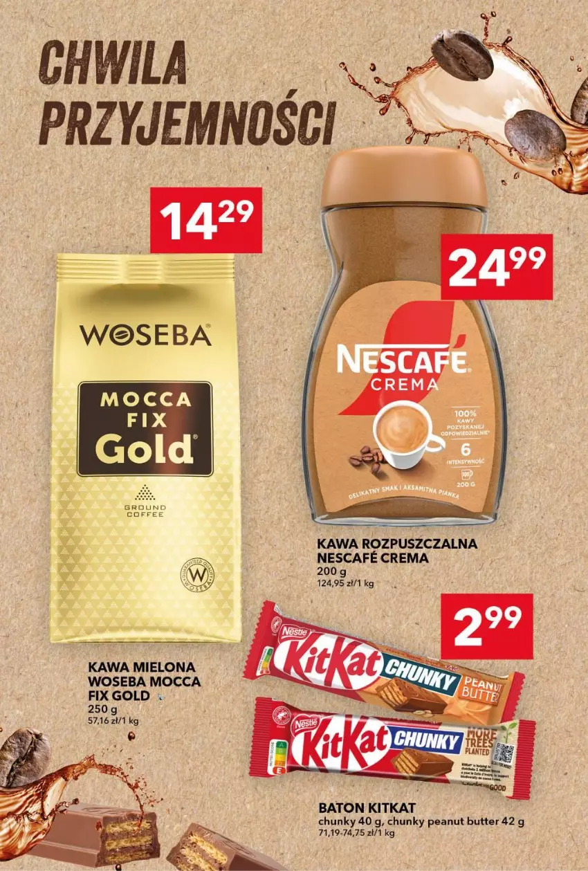 Gazetka promocyjna Lewiatan - Gazetka ogólnopolska - ważna 22.10 do 28.10.2026 - strona 9 - produkty: Baton, Kawa, Kawa mielona, Kawa rozpuszczalna, Woseba