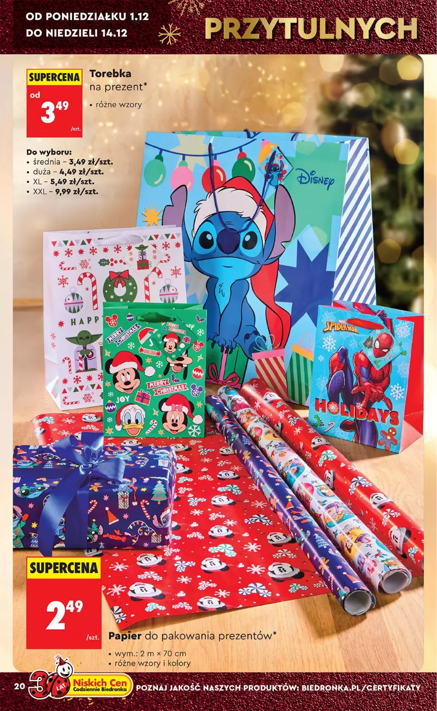 Gazetka promocyjna Biedronka - Okazje Tygodnia - ważna 29.11 do 13.12.2025 - strona 20 - produkty: Torebka