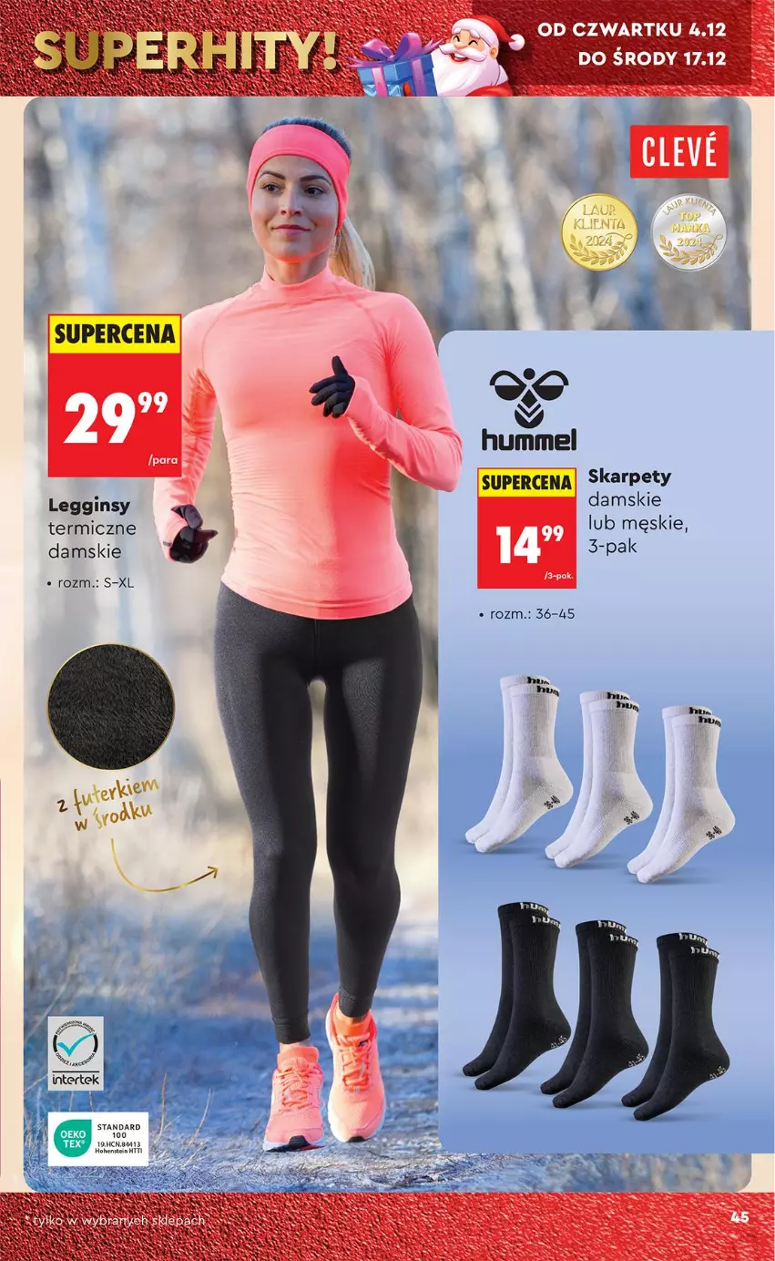 Gazetka promocyjna Biedronka - Okazje Tygodnia - ważna 29.11 do 13.12.2025 - strona 45 - produkty: Gin, Karp, Legginsy, Miarka