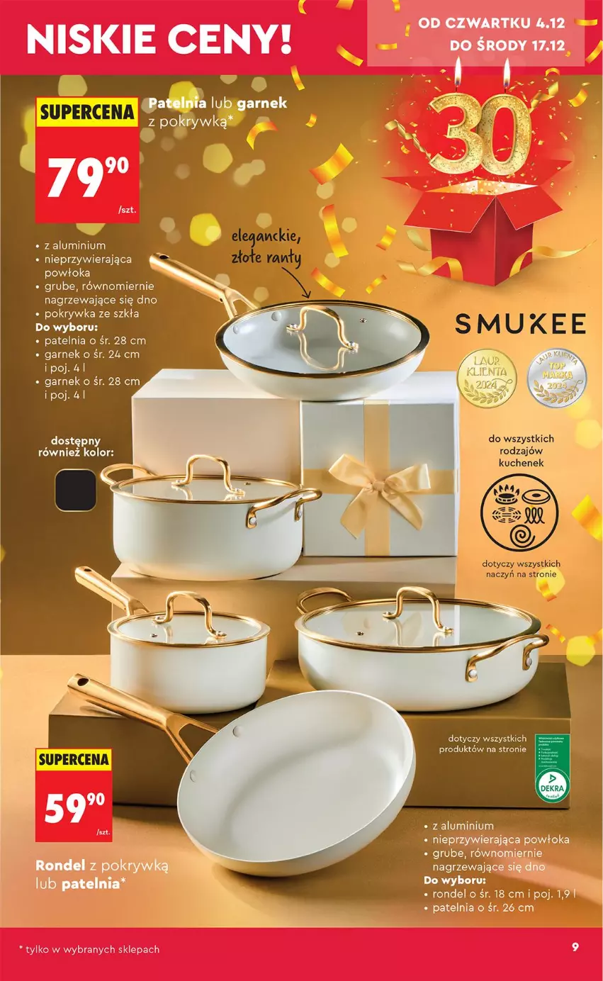 Gazetka promocyjna Biedronka - Okazje Tygodnia - ważna 29.11 do 13.12.2025 - strona 9 - produkty: Garnek, Patelnia, Rondel