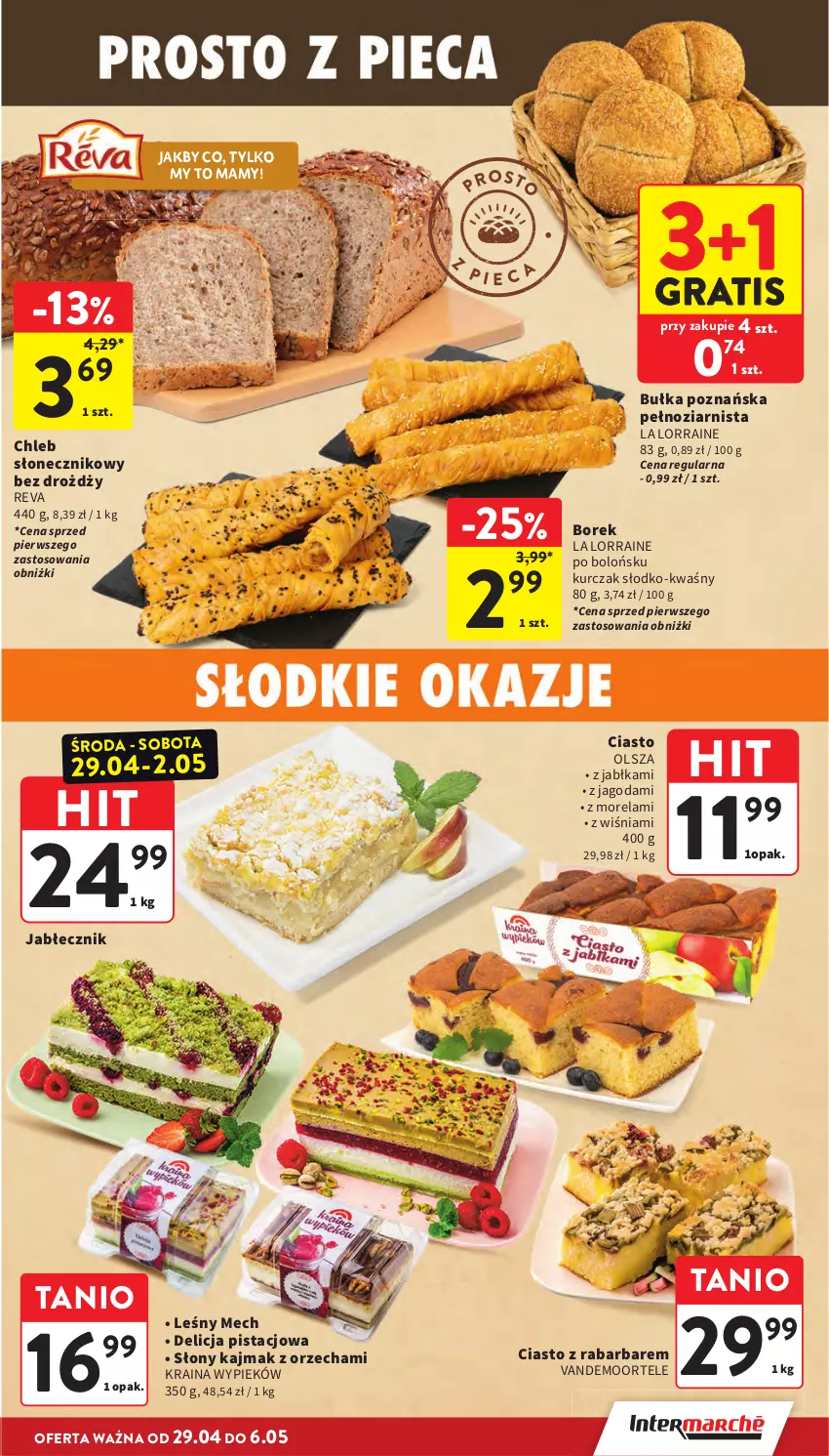 Gazetka promocyjna Intermarche - Gazetka promocyjna - ważna 29.04 do 06.05.2026 - strona 19 - produkty: Bułka, Chleb, Gra, Jabłka, Kurczak, Morela