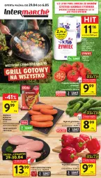 Gazetka promocyjna Intermarche - Gazetka promocyjna - Gazetka - ważna od 06.05 do 06.05.2026 - strona 1 - produkty: Piwa, Piwo, Kurczak, Gra, Filet z piersi kurczaka, Papryka czerwona, Papryka, Ogórek, Duda, Grunt, Kiełbasa, Pomidor malinowy