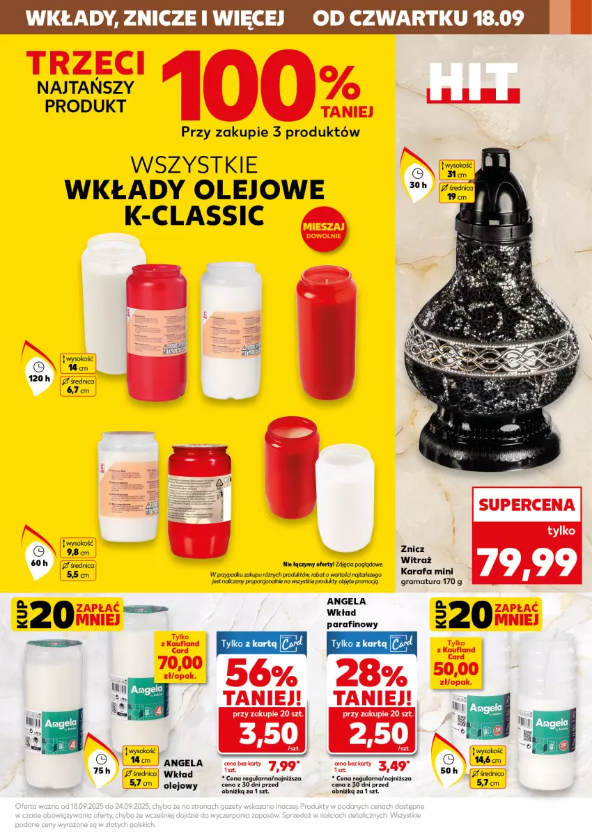Gazetka promocyjna Kaufland - Kaufland - ważna 18.09 do 24.09.2025 - strona 5 - produkty: Fa, Gra, Olej, Por, Rama, Sok, Znicz