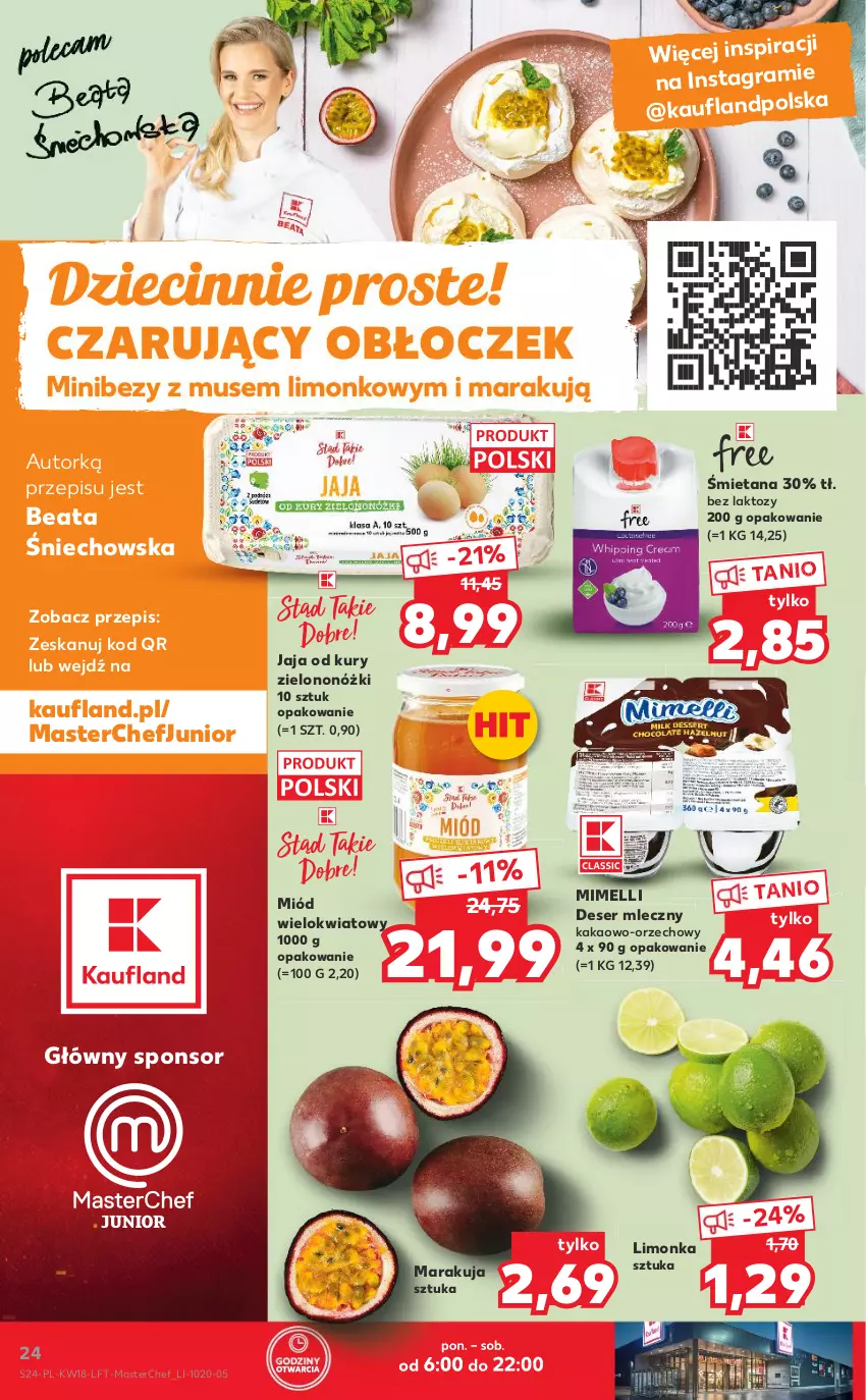 Gazetka promocyjna Kaufland - OFERTA TYGODNIA - ważna 05.05 do 11.05.2022 - strona 24 - produkty: Bezy, Deser, Deser mleczny, Dzieci, Gra, Jaja, Kakao, Limonka, Miód, Mus, Ser