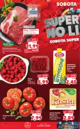 Gazetka promocyjna Kaufland - OFERTA TYGODNIA - Gazetka - ważna od 11.05 do 11.05.2022 - strona 2 - produkty: Piec, Karkówka wieprzowa, Stek, Mlekovita, Maliny, Margaryna, Kasia, Pomidory, Mleko