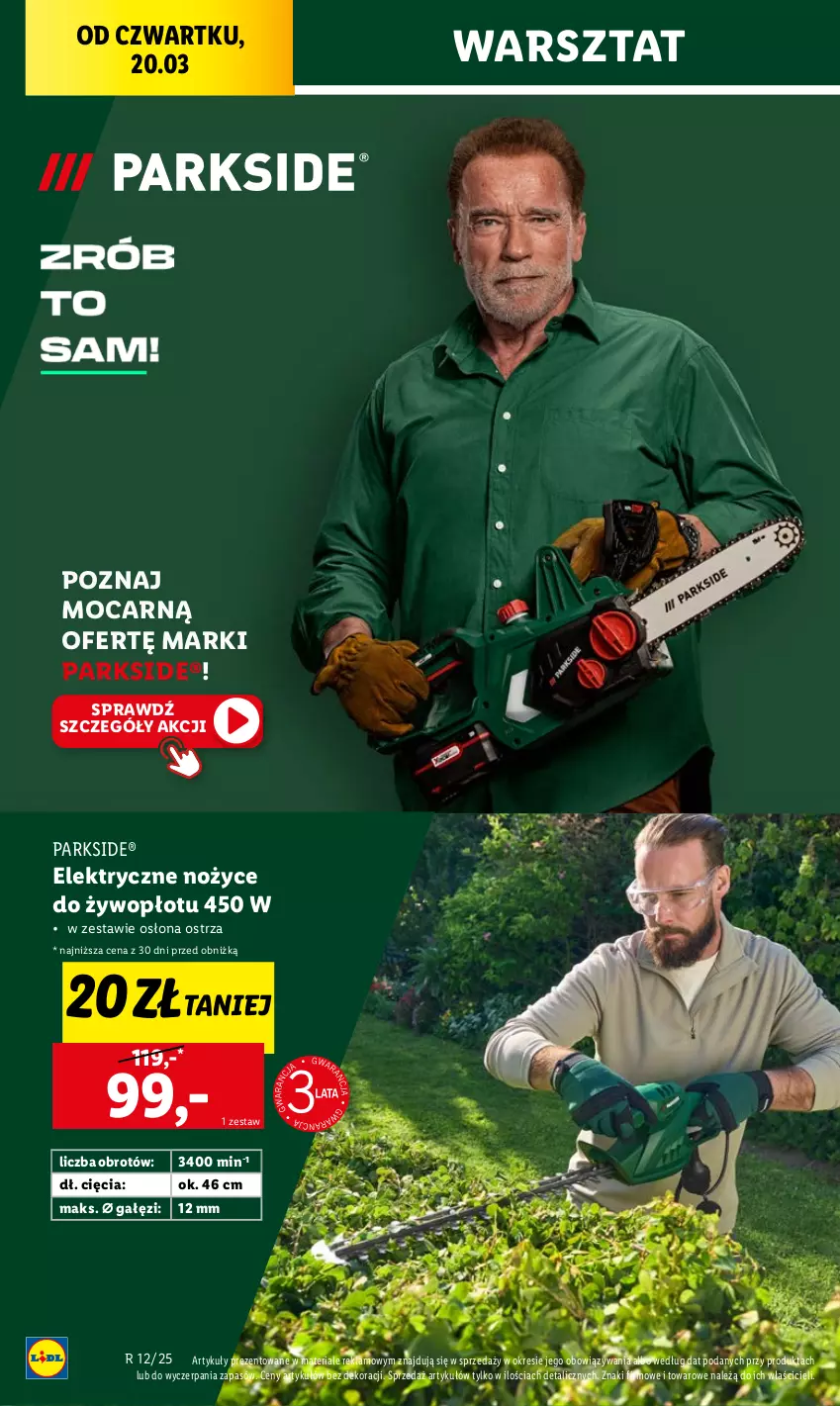 Gazetka promocyjna Lidl - GAZETKA - ważna 20.03 do 22.03.2025 - strona 18 - produkty: Moda, Noż, Nożyce, Parkside