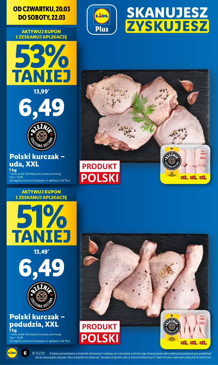 Gazetka promocyjna Lidl - GAZETKA - ważna 20.03 do 22.03.2025 - strona 6 - produkty: Kurczak